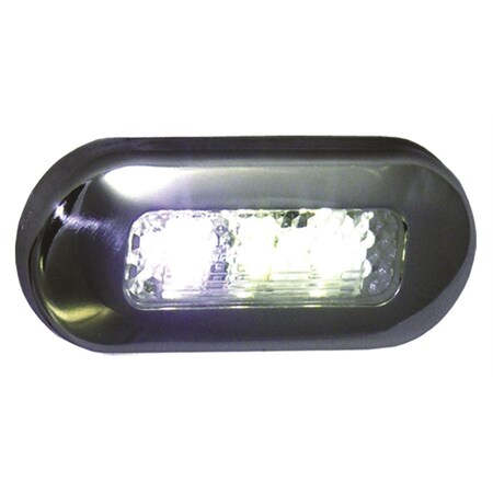 T-H Marine Supplies Courtesy Lite Oblng Wht LED-51825-DP